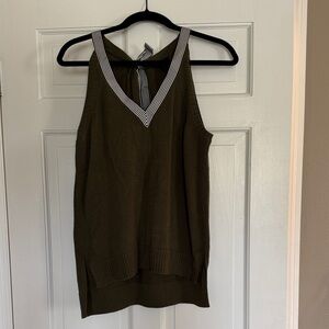J.Crew Olive Green Sleeveless Knit Top